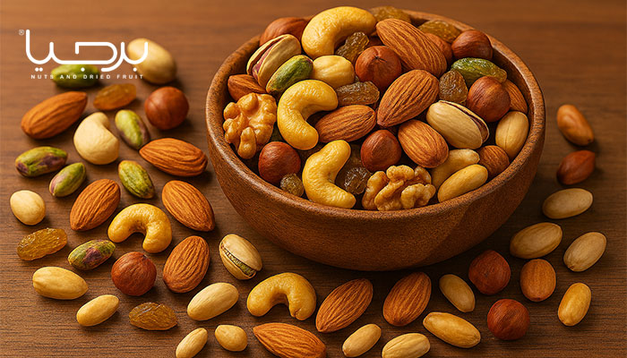 آجیل هفت مغز لوکس برجیا