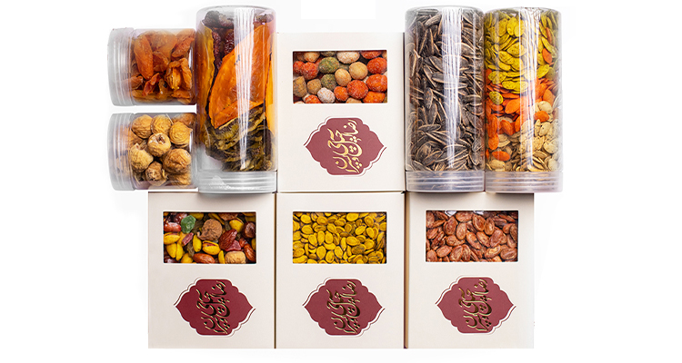 عکس پک های متنوع آجیل سازمانی